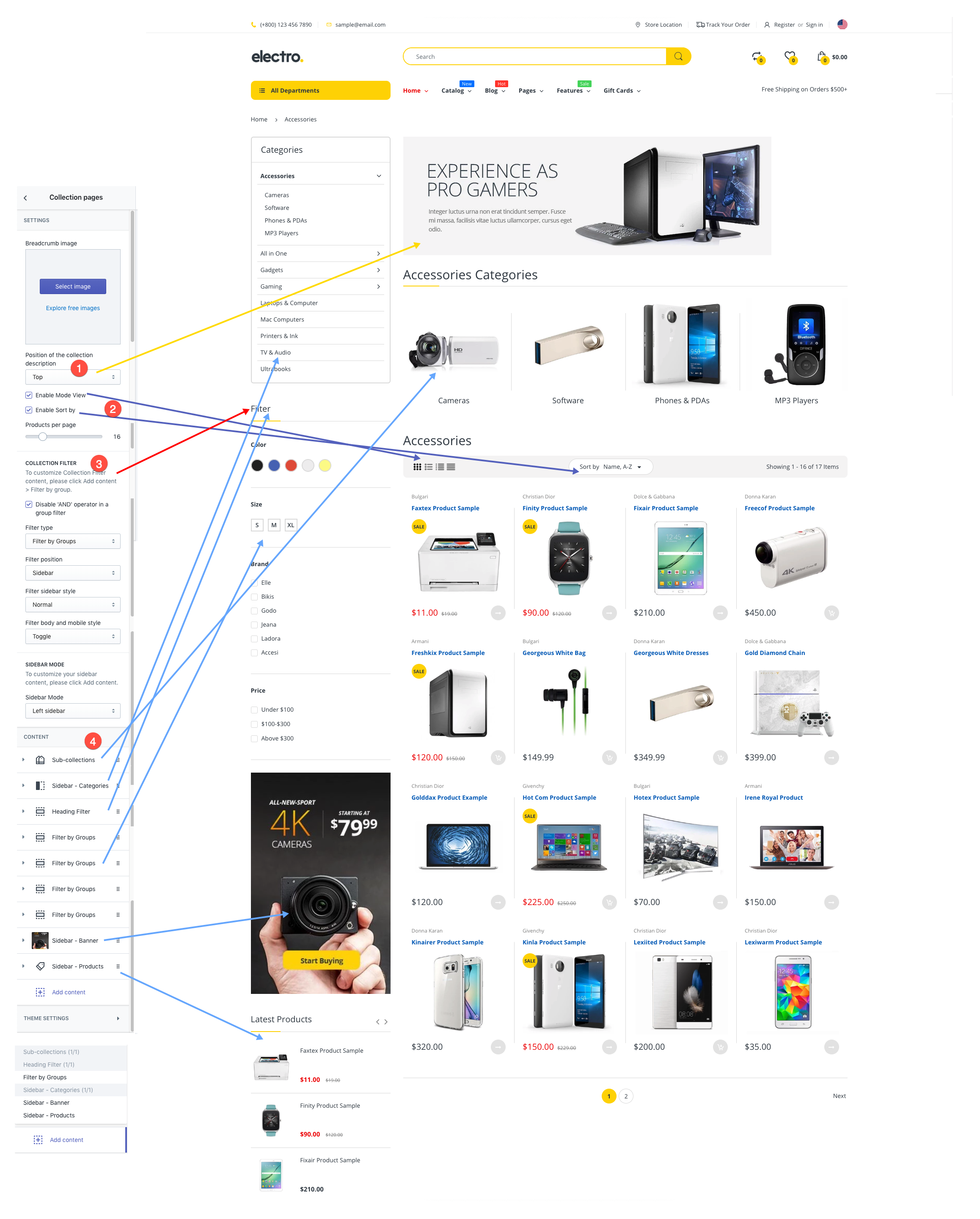 Electro Collection List Page